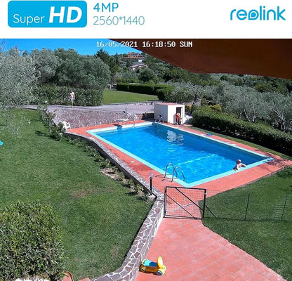 Reolink 2k NVR cameras set 1Nvr Nvs8 8ch 12mp upto 16mp support brand new built in poe 6cams 2k b400 voice recording iR night vision (used)