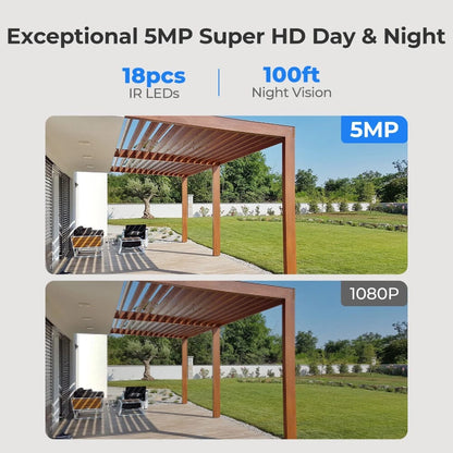 Reolink d500 work with only reolink nvr5MP PoE (Power over Ethernet) dome security camera featuring a 2560x1920 resolution, a 4mm fixed lens with an 80° horizontal field of view, and excellent 100ft infrared night vision. (Without box)