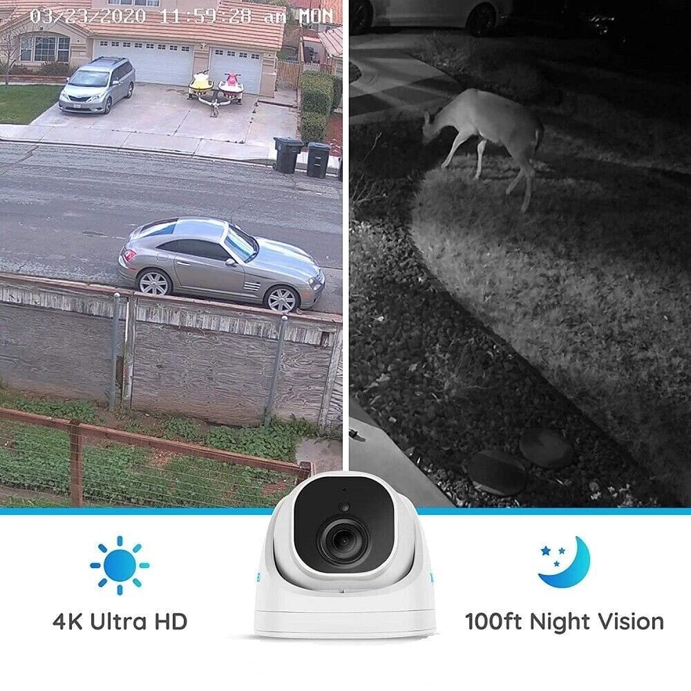 Reolink D800 8mp poe Camera (work with only reolink nvr) 8mp voice recording Dome camera
