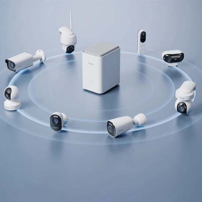 Reolink Home Hub pro 2tb Toshiba Hdd included Upto 24 camera support Connectivity 2x RJ-45 (1 WAN, 1 for IP Cameras) Video Output HDMI (for direct monitor connection) Built-in SpeakerMax 120dB (Siren/Alerts)
