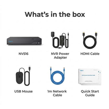 Reolink Nvs 16. 16ch NVR built in POE 12mp support UpTo 16mp brand new sealed pack without HDD