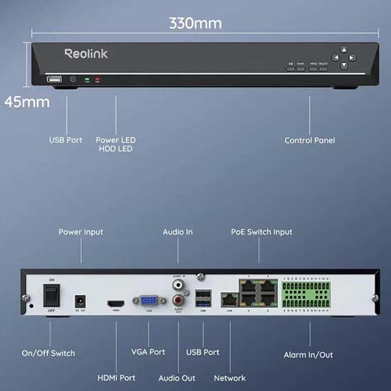 Reolink Nvs36 36ch NVR 12mp support UpTo 16mp brand new sealed pack without HDD