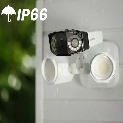 Reolink duo floodlight poe 8mp poe camera 2 way audio 180° wide angle view color night vision onvif camera memory card supported up to 512gb (without box used)