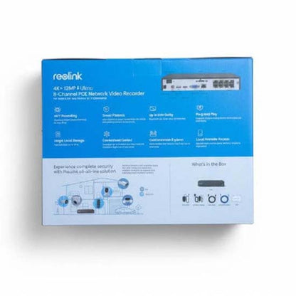 Reolink nvs8 8ch NVR with built-in POE 12mp support UpTo 16mp brand new sealed pack without HDD
