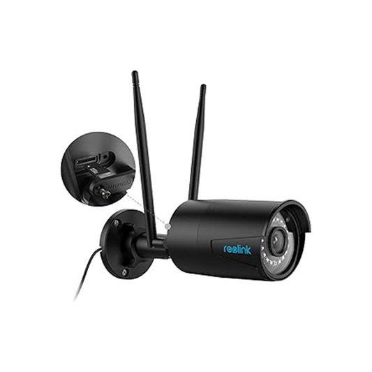 Reolink rlc 410w Wifi camera 4mp with one way audio bullet camera with box and complete accesrioes
