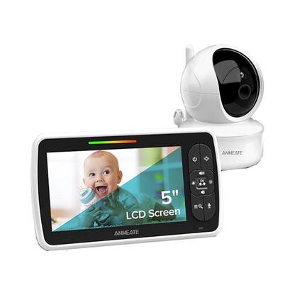 ANMEATE Baby Monitor SM-650 Large 5" Screen with 30Hrs Battery Life