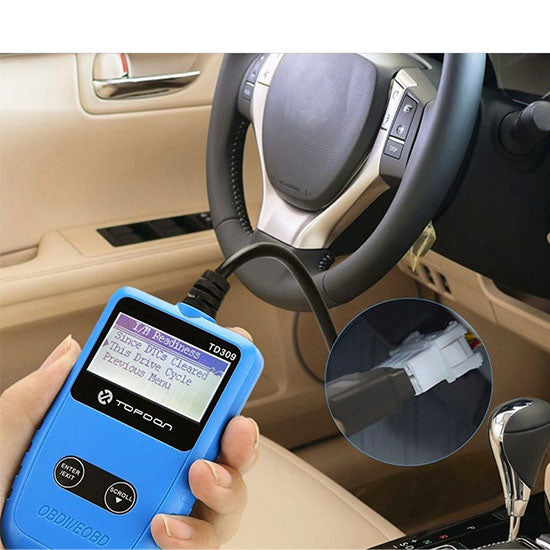 OBD2 Scanner,TOPDON EOBD2 Scan Tool TD309 Automotive Trouble Code Read and Clear, Retrieving I/M readiness, View VIN and Freeze Frame Data (Packed)