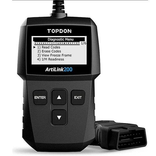 OBD2 Scanner TOPDON AL200 Car Code Reader, Auto Check Engine Light, Read & Erase Fault Codes