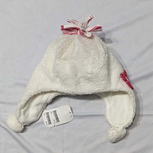 WHITE EAR COVER BABY CAP CM0139