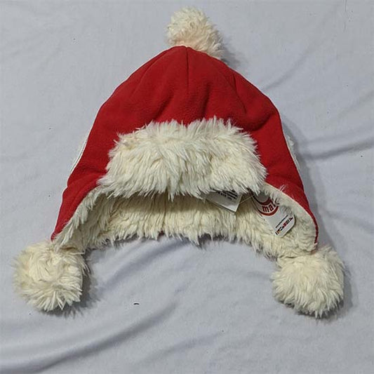 RED FULL EAR BABY CAP INNER FUR CM0144