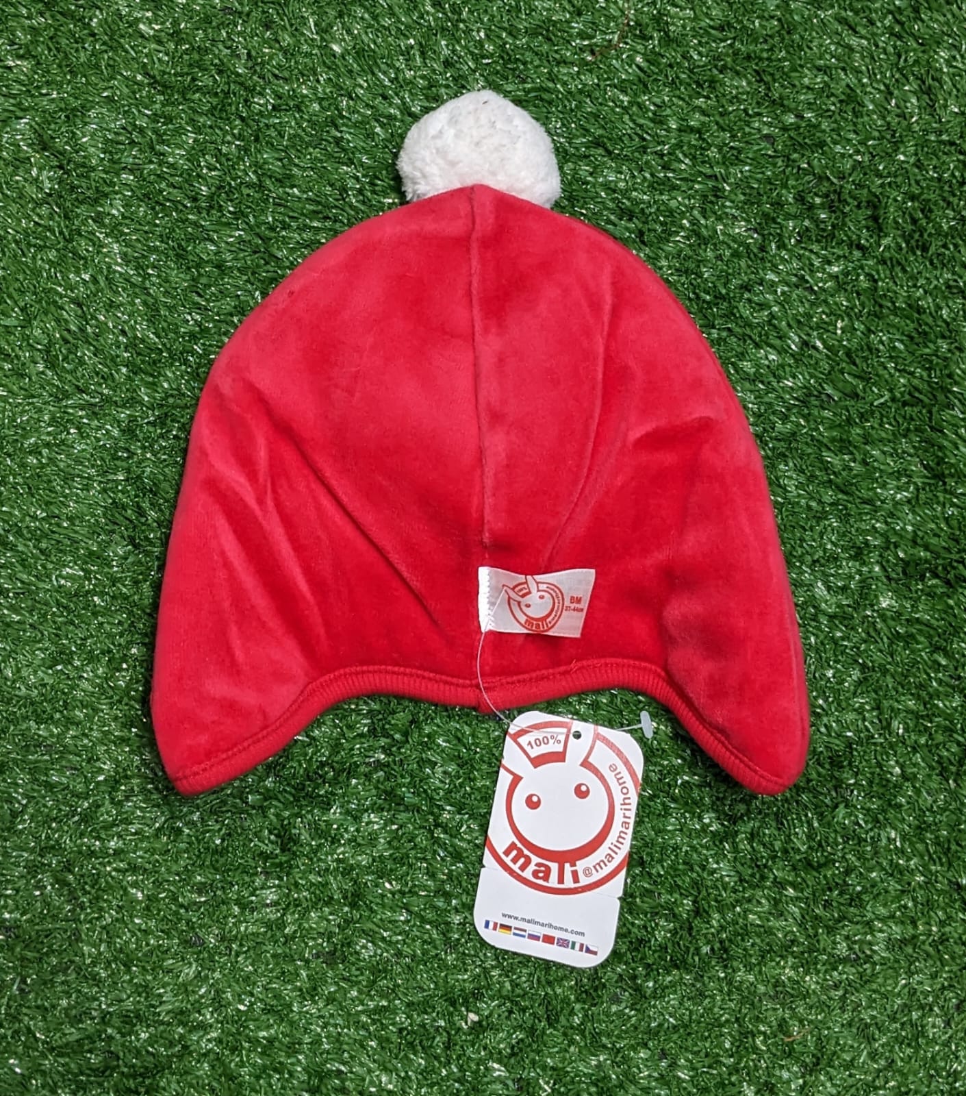 RED EAR COVER BABY CAP CM0140