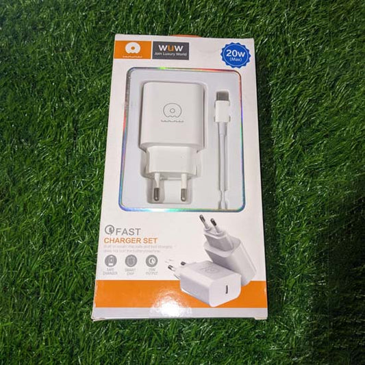 WUW T81 20w Fast charger set 20w type c output with 1m USB C to C cable