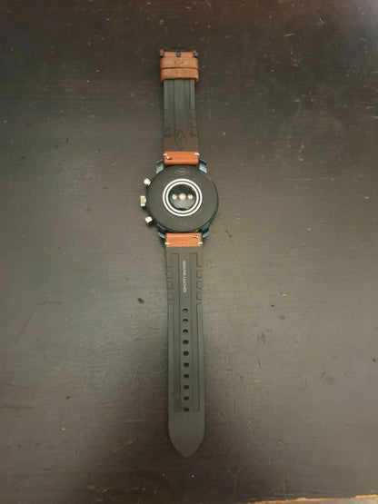 Fossil Q Explorist HR 0992 Dail colour silver Black Strap colour brown Strap material leather