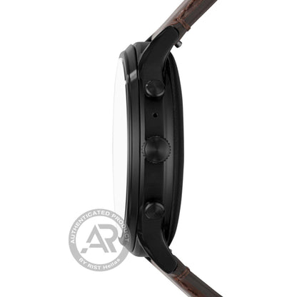 Fossil Carlyle HR 2483 Dail colour black Strap material leather strap colour brown