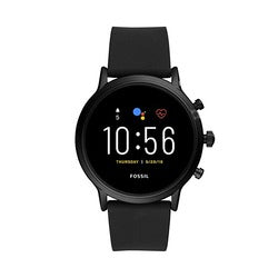 Fossil Carlyle HR 2300  Strap colour black Dail colour black Strap material silicon