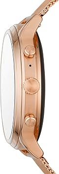 Fossil Q venture HR Dail colour golden Strap colour golden Strap material metal (Local strap)