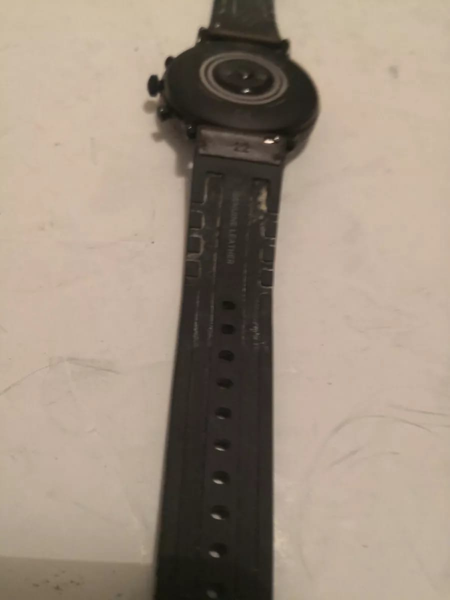 Fossil Carlyle HR 1089 Dail colour black  Strap material leather  Strap colour brown