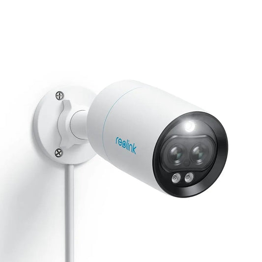 81MA by REOLINK 8mp 4k dual lens camera with motion detection colour night vision 2 way audio  Without box