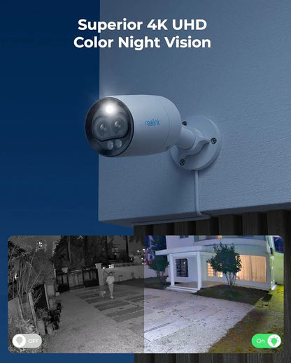 81MA by REOLINK 8mp 4k dual lens camera with motion detection colour night vision 2 way audio  Without box