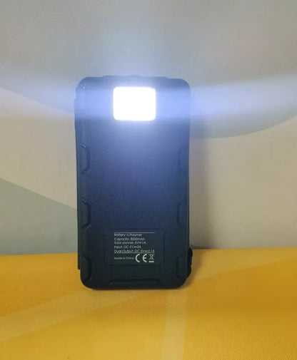 PZX 20000 Mah Power Bank With foldable Solar panel  Wired and wireless charging support