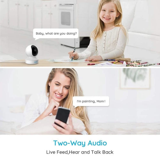 E1 ZOOM AUTO TRACKING REOLINK  5mp 360• wifi camera 2 way audio 3x optical zoom motion detection ir night vision  Control with mobile app WITHOUT BOX
