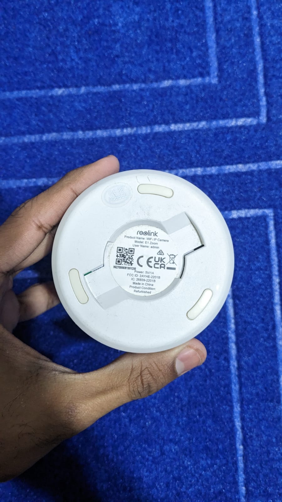 REOLINK 5MP E1 Zoom PACK OF 5  Indoor Security Camera 3X OPTICAL ZOOM, 2.4/5GHz Dual Band WiFi Camera, 5MP Plug-in Pet Camera Without box LOCAL CHARGER LOCAL STAND