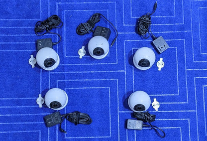 REOLINK 5MP E1 Zoom PACK OF 5  Indoor Security Camera 3X OPTICAL ZOOM, 2.4/5GHz Dual Band WiFi Camera, 5MP Plug-in Pet Camera Without box LOCAL CHARGER LOCAL STAND