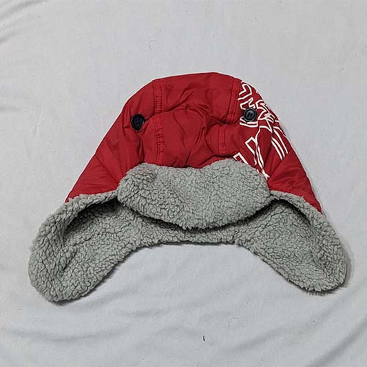 RED/LIGHT GREY FULL EAR BABY CAP OUTTER PARACHUTE CM0149