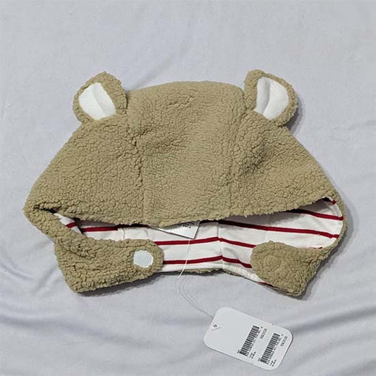 FULL HEAD RABBIT STYLE BABY CAP DOUBLE COTTON OUTTER FURR CM0151