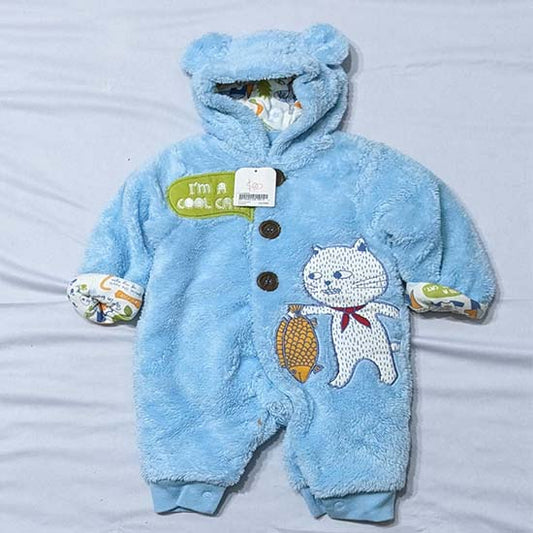 DOUBLE COTTON FULL SLEEVES OUTTER FURR STUFF FULL BODY ROMPER CM0131