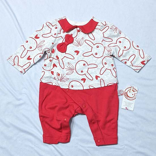 FULL SLEEVES DOUBLE COTTON FULL BODY ROMPER CM0124