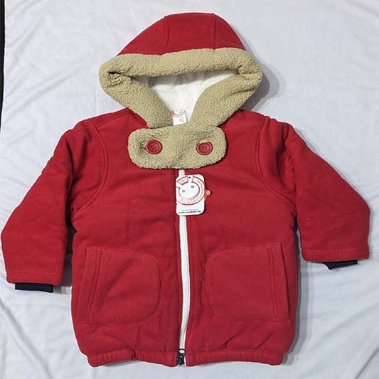 Double cotton with polyester filling full sleeves red Hoodie/Jacket CM0094