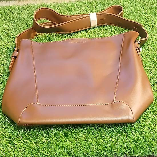 Dela lady's handbag brown color