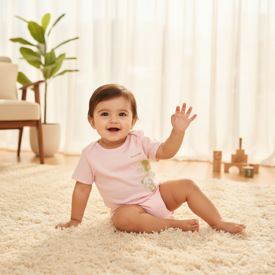 Pink Baby Shirt – Organic Cotton Art number CM0013