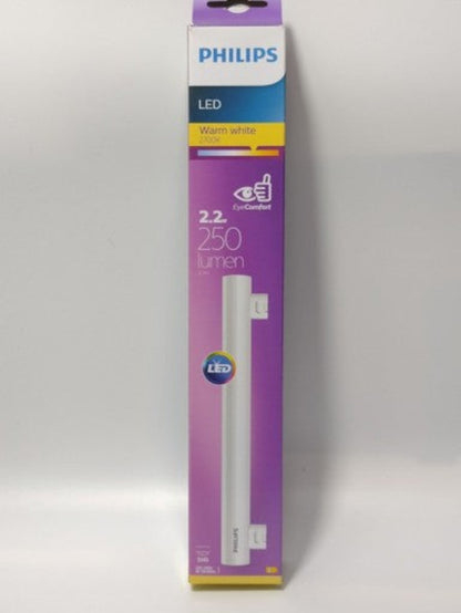 Philips LED 3 2.2w S14D Cap Architectural Tubular Light Bulb 300mm 250lumen 2700k warm white
